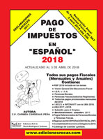 Pago de Impuestos en Español 2018 www.edicionesrocar.com